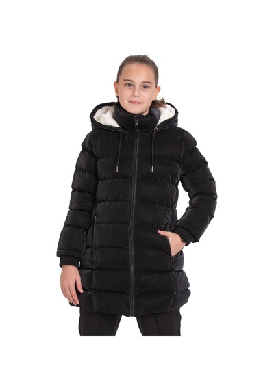 Xo Kids Kız Çocuk Mont 5-8 Yaş 8045 Siyah