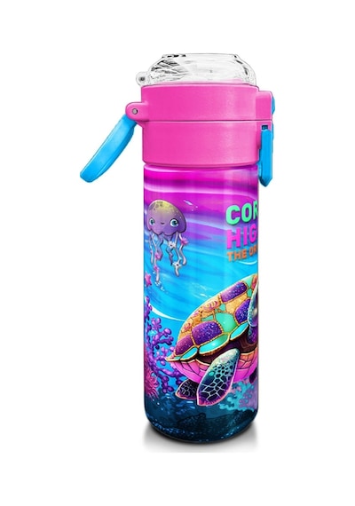 Coral High Kız Çocuk 500 Ml Okul Ve Günlük Paslanmaz Çelik Termos - Pembe Mor Kaplumbağa Desenli - Sızdırmaz Çok Renkli Coral High Kız Çocuk 500 Ml Okul Ve Günlük Paslanmaz Çelik Termos - Pembe Mor Kaplumbağa Desenli - Sızdırmaz Çok Renkli