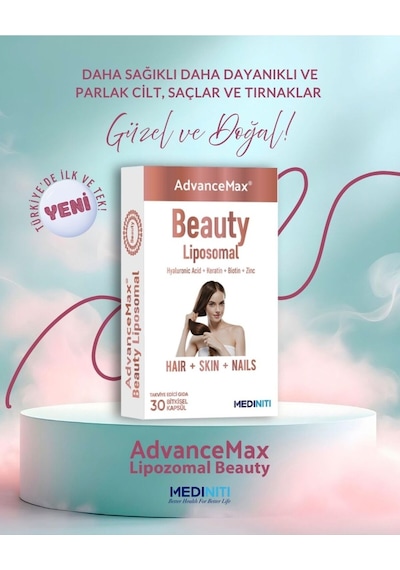 Advancemax Beauty Lipozomal Hyalüronik Asit Keratin Biotin Zn 30 Kapsül 8684375607556