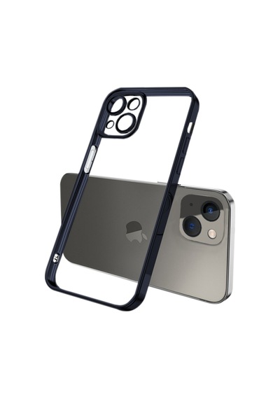Ally Apple Uyumlu iPhone 13 6.1Inç Renkli Kenar Lazer Çerçeveli Silikon Kilif 555331643