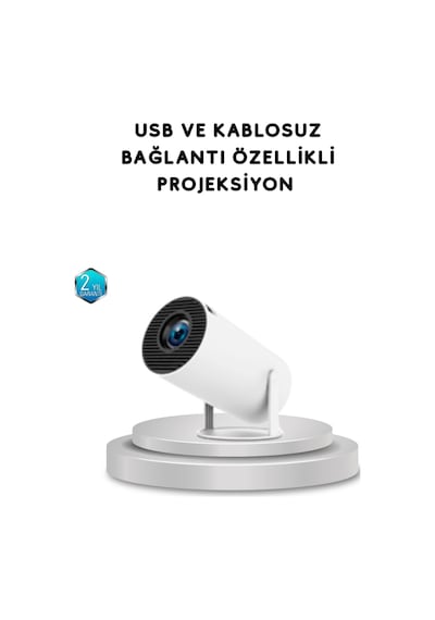 Full Hd 4k Uyumlu Projeksiyon 130 İnç Geniş Ekran Destekli