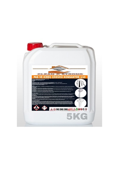 Strong&Clean Kireç Ve Pas Çözücü Ultra Konsantre 1/10 5 KG