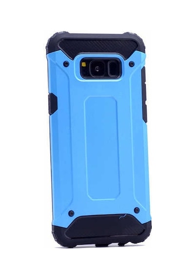 Kilifone - Samsung Uyumlu Galaxy S8 Plus - Kılıf Çift Katman Zırh Tank Crash Military Kapak - Mavi