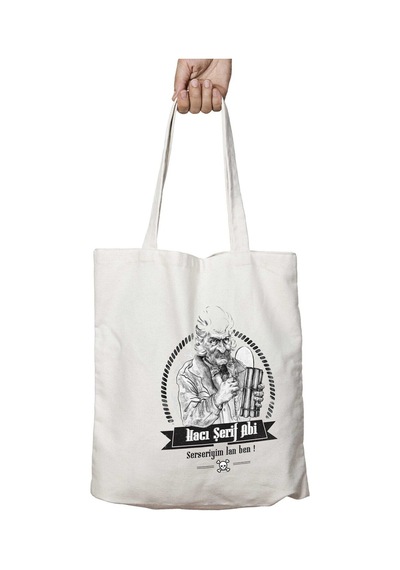 Art Hediye Kardeş Payı Şerif Abi Serseriyim Lan Ben İki Taraf Kalıcı Yıkanabilir Okul Plaj Omuz Bez Çanta Çok Renkli