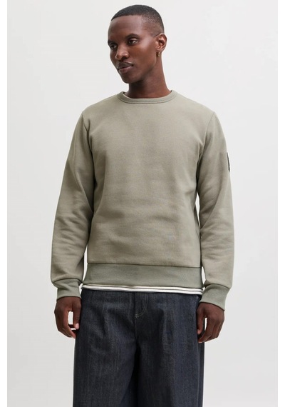 Jack & Jones Jjcleveland Erkek Sweatshirt Haki