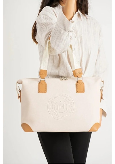 Just Polo Kadın Büyük Boy Lüks Ve Şık El & Omuz Çantası Shoulder Bag Krem
