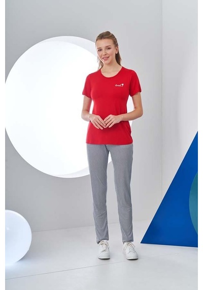 Pjs 24178 Kadın Kısa Kollu Pijama Takımı 001