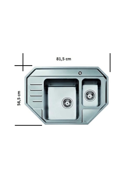 Teka Stage 60 E Paslanmaz Çelik Köşe Mutfak Eviye Pa625P3204