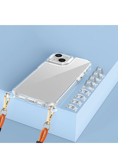 Apple Uyumlu iPhone 15 Kılıf Airbagli Takılabilir Askı Aparatlı Redclick Snap Silikon Kapak