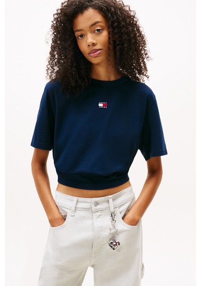 Tommy Jeans Kadın Tişört Dw0dw22202 Mavi