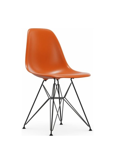 Vitra Eames Dsr Re Sandalye Geri Dönüşümlü Malzeme, Ikonik Tasarım, Dış Mekâna Uygun Turuncu