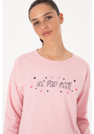 U.s. Polo Assn. Kadın Pembe Pijama Takım 50318885-vr041 Pembe