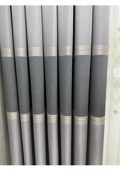 Nivemeshome Manavgat Gri Ft632113 V-5401 1/3 Sık Pileli Fon Perde Apm Gri