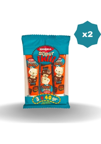 Tahin Pekmez Tüp Süper İkili 3x40 Gr - 2 Adet