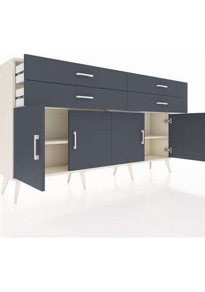 Arges Konsol 2 Raflı 4 Çekmeceli 8 Kapaklı 176x30x99 Aytaşı-antra Aytaşı-antrasit Arges Konsol 2 Raflı 4 Çekmeceli 8 Kapaklı 176x30x99 Aytaşı-antra Aytaşı-antrasit