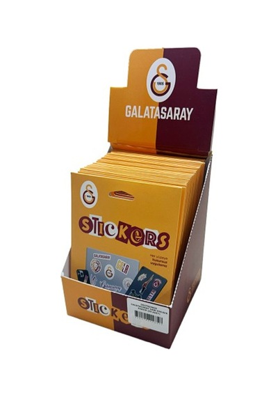 Galatasaray Sarı Sticker Paketi 25 Adet Çok Renkli