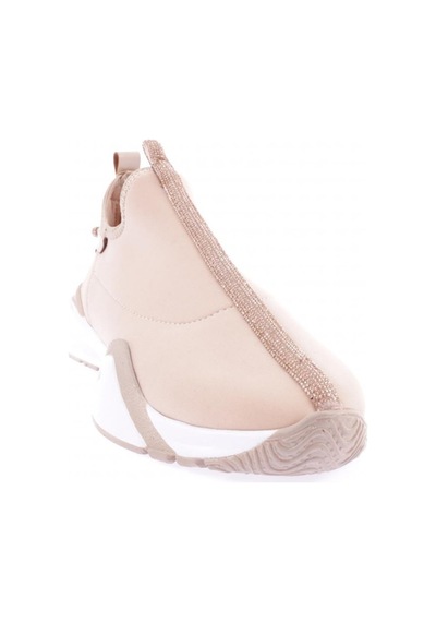 Dgn 04-3-22k Kadin Kalin Taban Silver Taş Detayli Sneakers Ayakkabi 04-3-2252-R0152 Bej