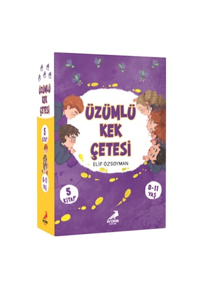 Üzümlü Kek Çetesi (5 Kitap) - Elif Özsoyman - Erdem Çocuk Yayınları