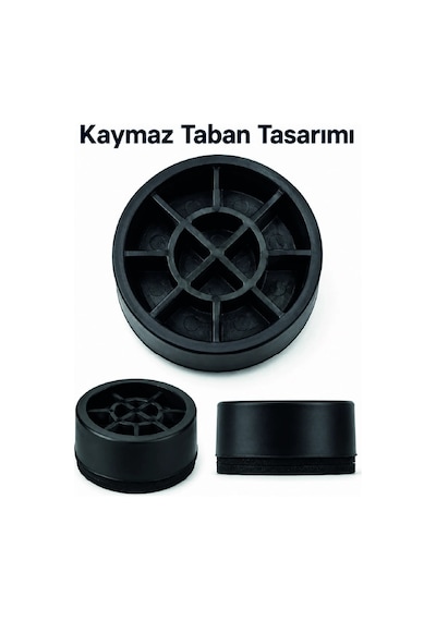 Kargo 4 Adet Kaymaz Çamaşır Makinesi Ayak Altlığı Najmaddin Çok Renkli