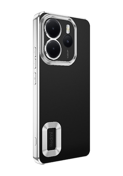 Redmi Note 14 4g Kılıf Kamera Korumalı Logo Gösteren Mkst Omega Kapak - Derin Mor Mor