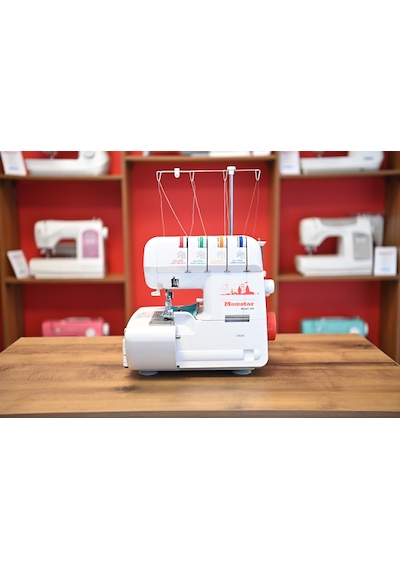 Moonstar Ev Tipi Overlok Dikiş Makinesi 3-4 İplik / Model 320 Beyaz