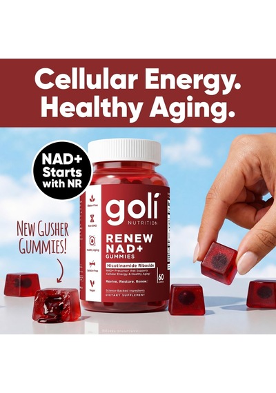 Renew Nad+ Gummies Nr + C + B3 & Sodium 60 Gummies