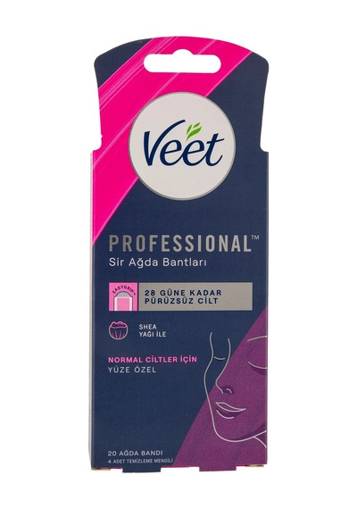 2 Adet Veet Professional Normal Ciltler Yüze Özel Ağda Bandı 20'li