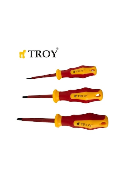 TROY 22311 VDE İzoleli Tornavida Seti, 8 Parça