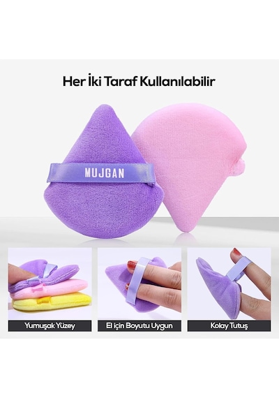 Üçgen Makyaj Süngeri Pembe Belirtilmemiş