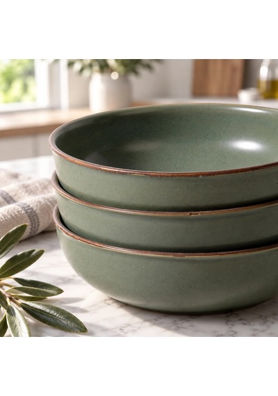 Güral Ece 23 Cm Salata Kasesi Mat Yeşil 26y