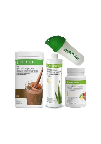 Set5- Bir Çikolatalı Shake, Bir Mango Aloevera İçecek Ve Bir Ahuduud 50gr Çay
