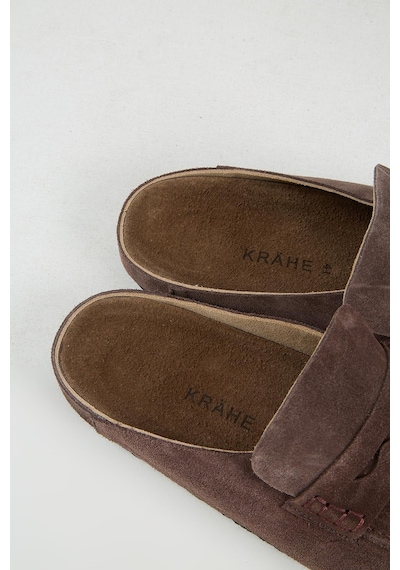 Krahe Marco Erkek Hakiki Deri Loafer Sabo Kahve Terlik