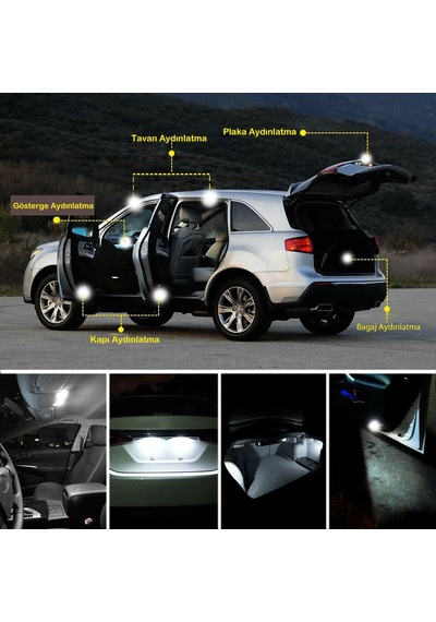 41 Mm Sofit Led Canbus İç Aydınlatma Plaka Tavan Lambası 2 Adet