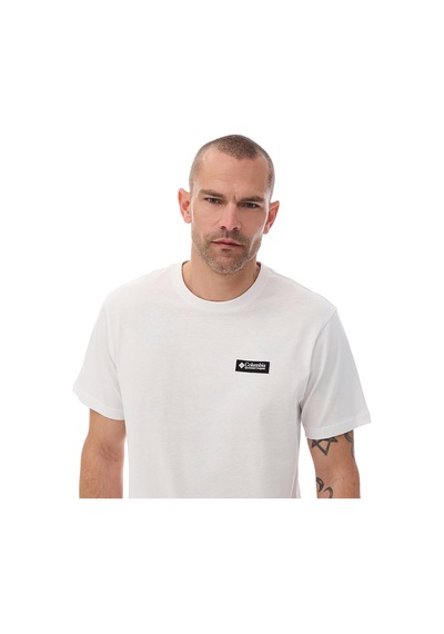 Columbia Repeated Peaks Erkek Beyaz Outdoor T-shirt Cs0477-100