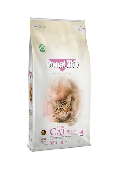 Bonacibo Tavuklu Kısırlaştırılmış Yetişkin Kedi Maması 15 KG