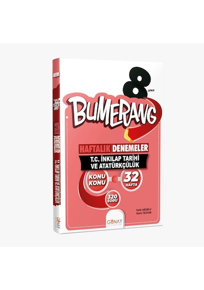 Bumerang 8. Sınıf LGS 32 Haftalık İnkılap Tarihi Denemeleri