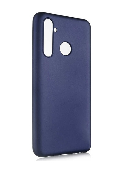Realme 5 Pro Kılıf Zore Premier Silikon Kapak Lacivert