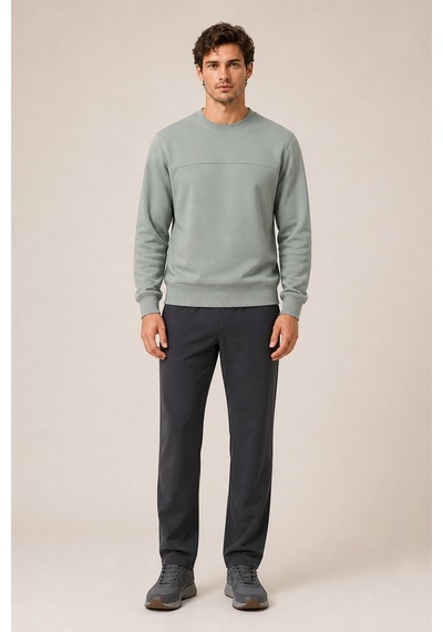 Redline Steni Yeni Sezon Erkek Regular Fit Kışlık Bisiklet Yaka Sweatshirt Mint
