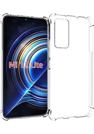Xiaomi Mi 12 Lite Kılıf Zore Nitro Anti Shock Silikon Renksiz