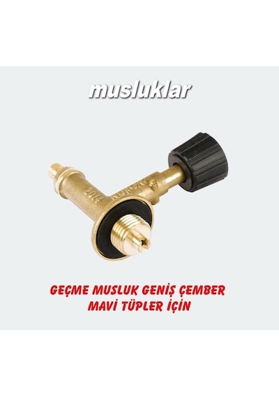 Mavi Tüp Piknik Ocak Gaz Musluğu Kamp Ocağı için Sarı Prinç Muslu