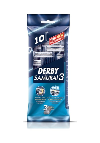 Derby Samurai3 Tıraş Bıçağı 2 x 10'lu