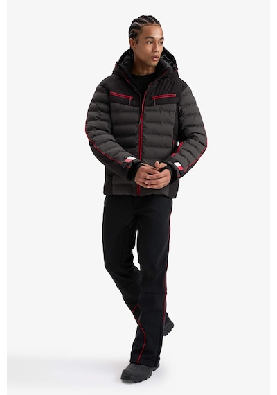 Defacto Regular Fit Fermuarlı Düz Paça Softshell Kayak Pantolonu F5643ax25wnbk81 Siyah-bk81