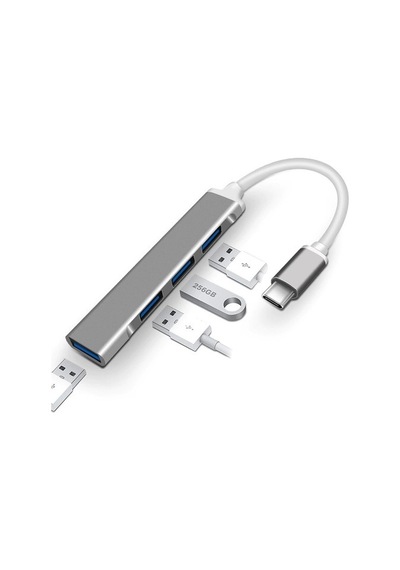 Apple Uyumlu MacBook Type-C To 4* Usb 3.0 Splitter 5 Gbps Çevirici Hub