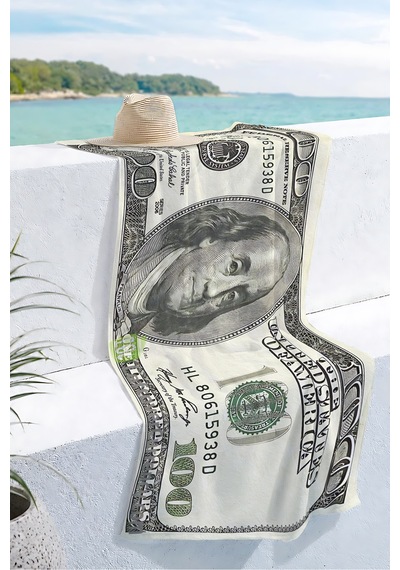 Dolar Desenli Plaj Havlusu - Modern Siyah Bej Havuz Deniz Banyo Hızlı Kuruyan Mikrofiber Havlu Örtü Yumuşak Bahçe Dolar Desenli Plaj Havlusu - Modern Siyah Bej Havuz Deniz Banyo Hızlı Kuruyan Mikrofiber Havlu Örtü Yumuşak Bahçe