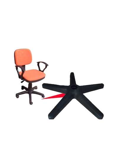 Ofis Koltuğu Yıldız Ayak Plastik Mobilya Ayağı Ofis Koltuğu Yıldız Ayak Plastik Mobilya Ayağı