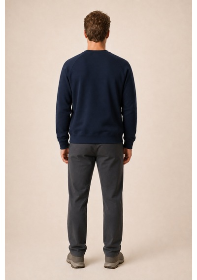 Redline Forever Yeni Sezon Erkek Regular Fit Pamuklu Sweatshirt Lacivert