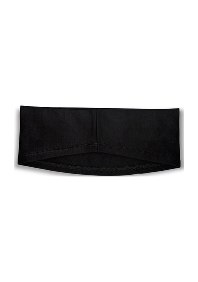 Loggia Kaymayan Silikonlu Bandana Bone Siyah - Kadın Tesettür Dikişsiz Kaymaz Geçme - Sportif Saç Bandı Siyah