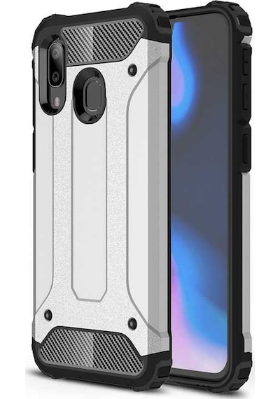 Noktaks - Xiaomi Redmi Note 7 Uyumlu - Kılıf Çift Katman Zırh Tank Crash Military Kapak - Rose Gold