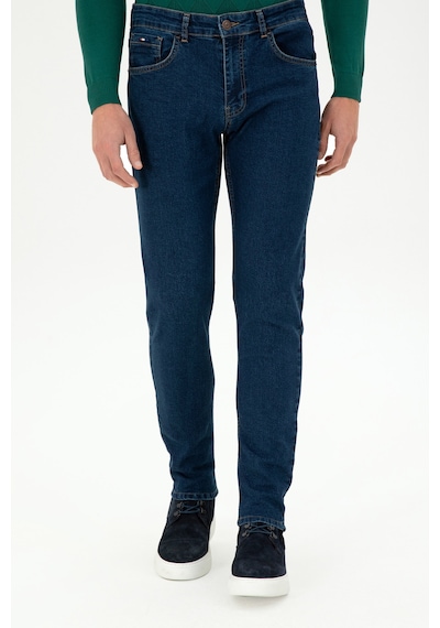 U.S. Polo Assn. Erkek Mavi Slim Fit Jean Pantolon 50296850-DN0022