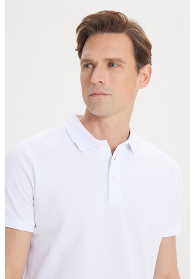 AC&Co / Altınyıldız Classics Altinyildiz Classics 4A4820200001BYZL Erkek Beyaz Slim Fit Dar Kesim Polo Yaka %100 Pamuk Tişört Beyaz AC&Co / Altınyıldız Classics Altinyildiz Classics 4A4820200001BYZL Erkek Beyaz Slim Fit Dar Kesim Polo Yaka %100 Pamuk Tişört Beyaz